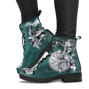 Combat Boots-Alice in Wonderland 65 Classic Series, Vegan Shoes