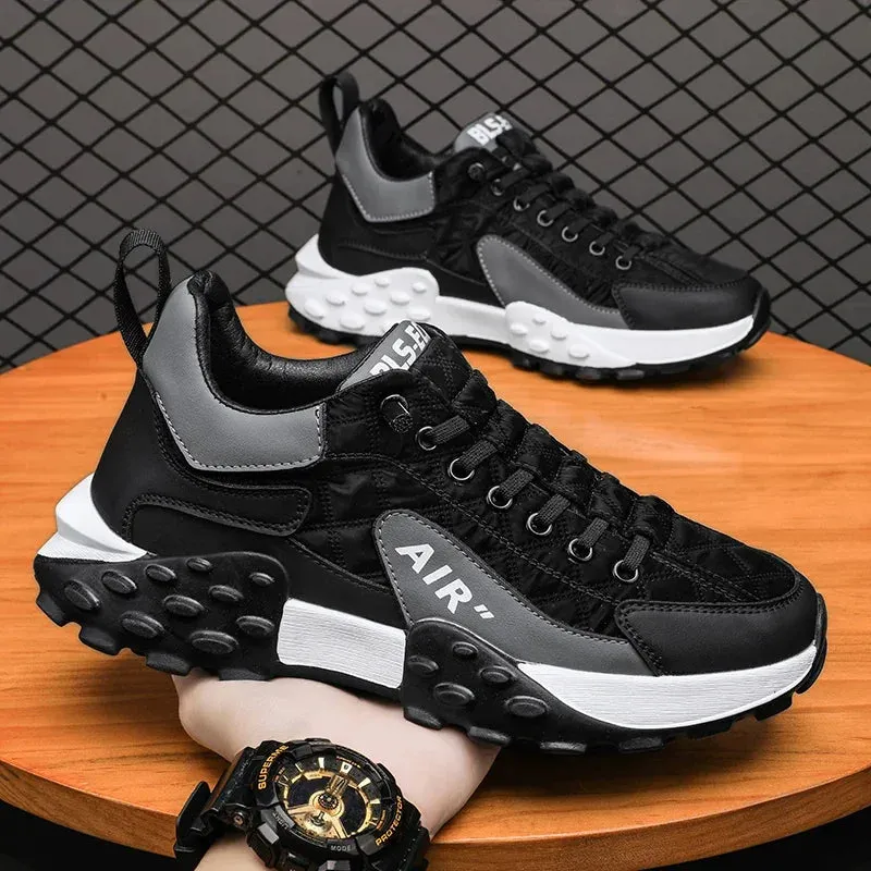 Elevated AIR Logo Sneakers Thick-Sole Runners