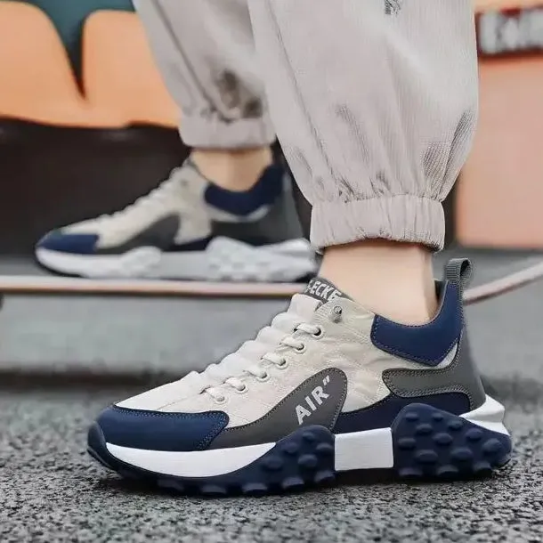 Elevated AIR Logo Sneakers Thick-Sole Runners
