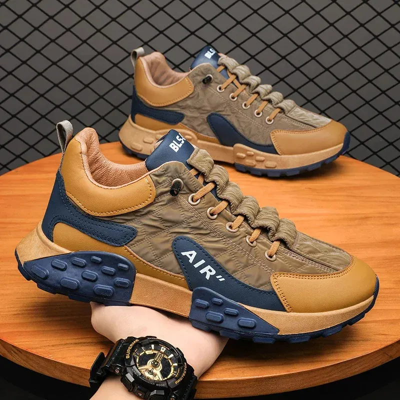 Elevated AIR Logo Sneakers Thick-Sole Runners