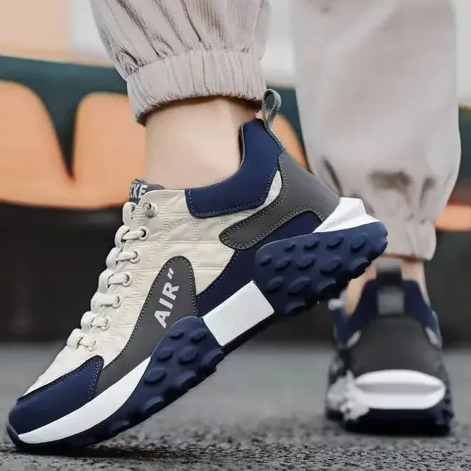 Elevated AIR Logo Sneakers Thick-Sole Runners