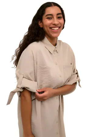 Kaffe Womens Elenor Shirt Dress Feather Grey