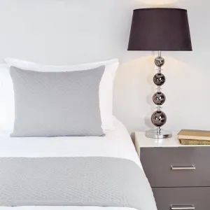 Mitre Essentials Quilted Waffle Runner Grey - HN870